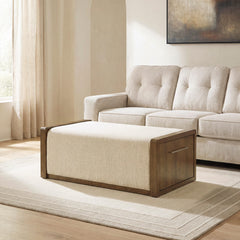 Best Deals Furniture - Ashley Furniture - Marxmore Upholstered Ottoman with Storage - UPH Ottoman with Storage - T983-20