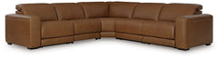 Best Deals Furniture - Ashley Furniture - Magic Man 5-Piece Power Reclining Sectional - 5-Piece Power Reclining Sectional / Caramel - PCU10700S13