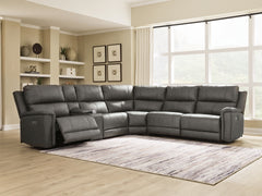 Best Deals Furniture - Ashley Furniture - Bleckley 6-Piece Power Reclining Sectional - 6-Piece Power Reclining Sectional / Espresso - PCU12001S5