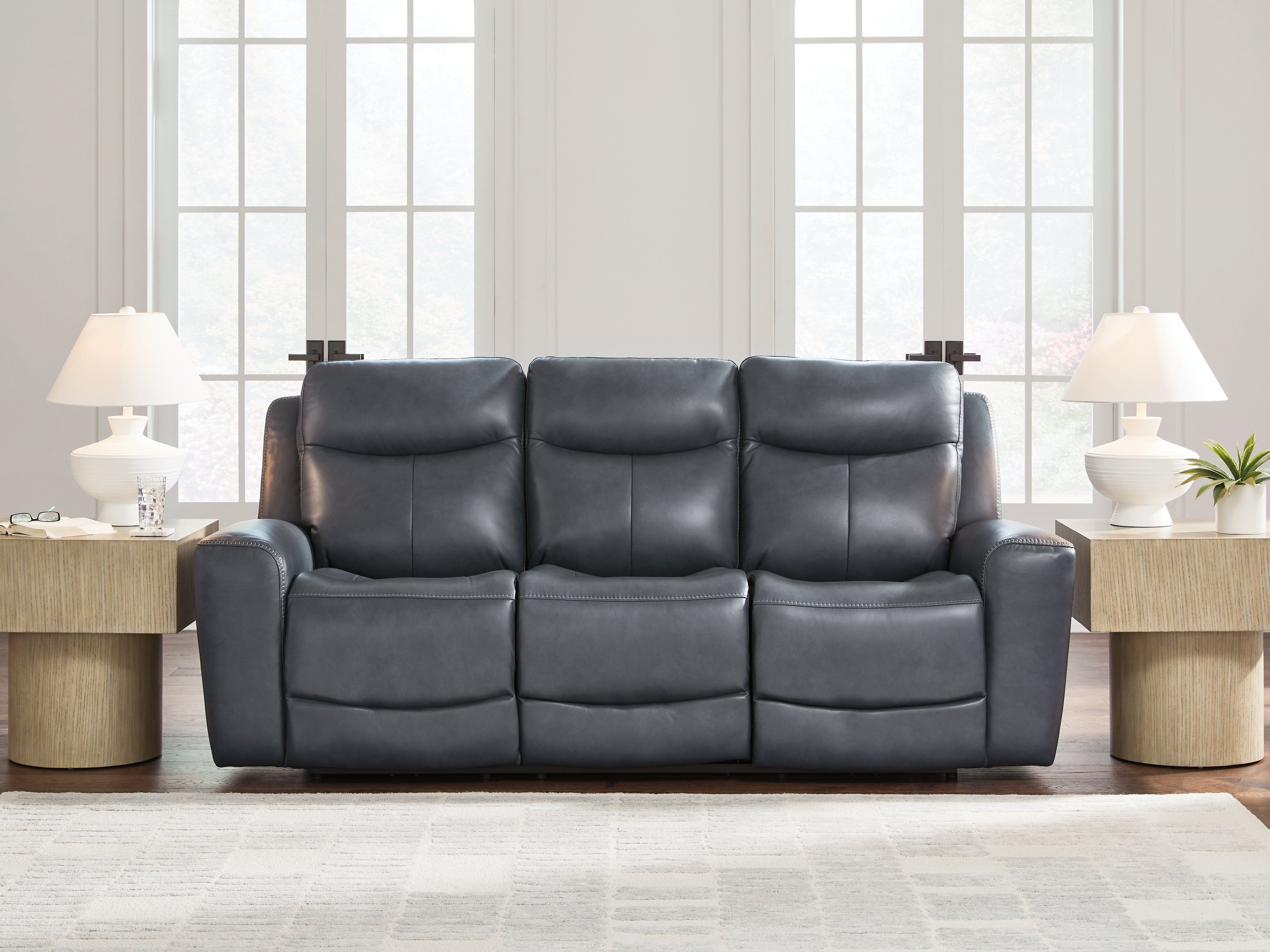 Best Deals Furniture - Ashley Furniture - Next Move Living Room - PWR REC Sofa with ADJ Headrest / Admiral - PCU1210015