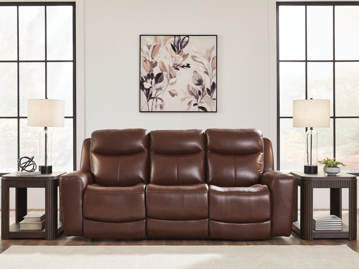 Best Deals Furniture - Ashley Furniture - Next Move Power Reclining Sofa - PWR REC Sofa with ADJ Headrest - PCU1210215