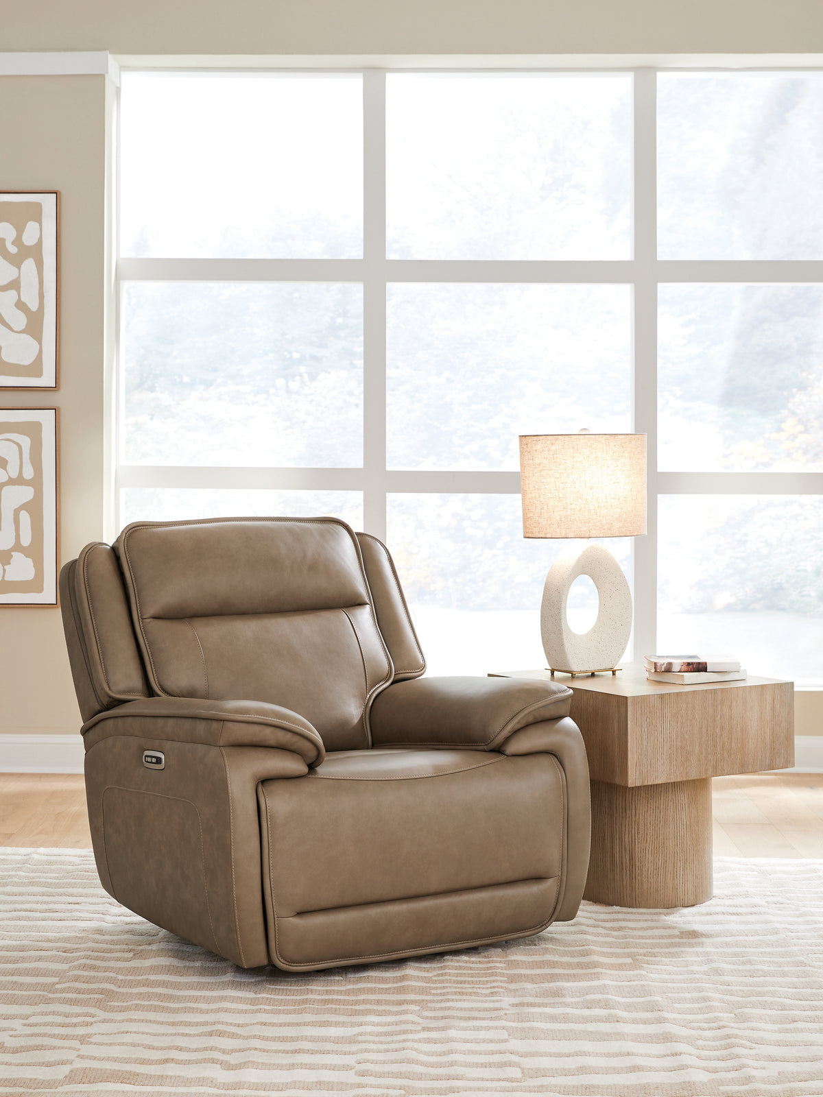 Best Deals Furniture - Ashley Furniture - Glencroft Power Recliner - PWR Recliner/ADJ Headrest - PCU1240013