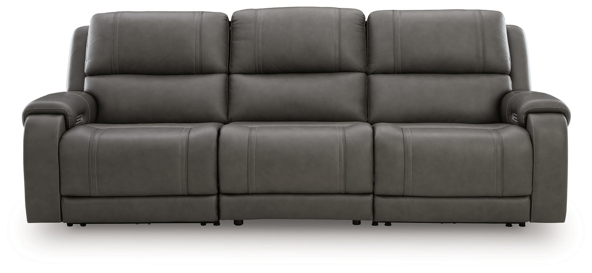 Best Deals Furniture - Ashley Furniture - 5Z - Pittson 3-Piece Power Sectional Reclining Sofa - 3-Piece Power Sectional Reclining Sofa / Anchor - PCU12600S3
