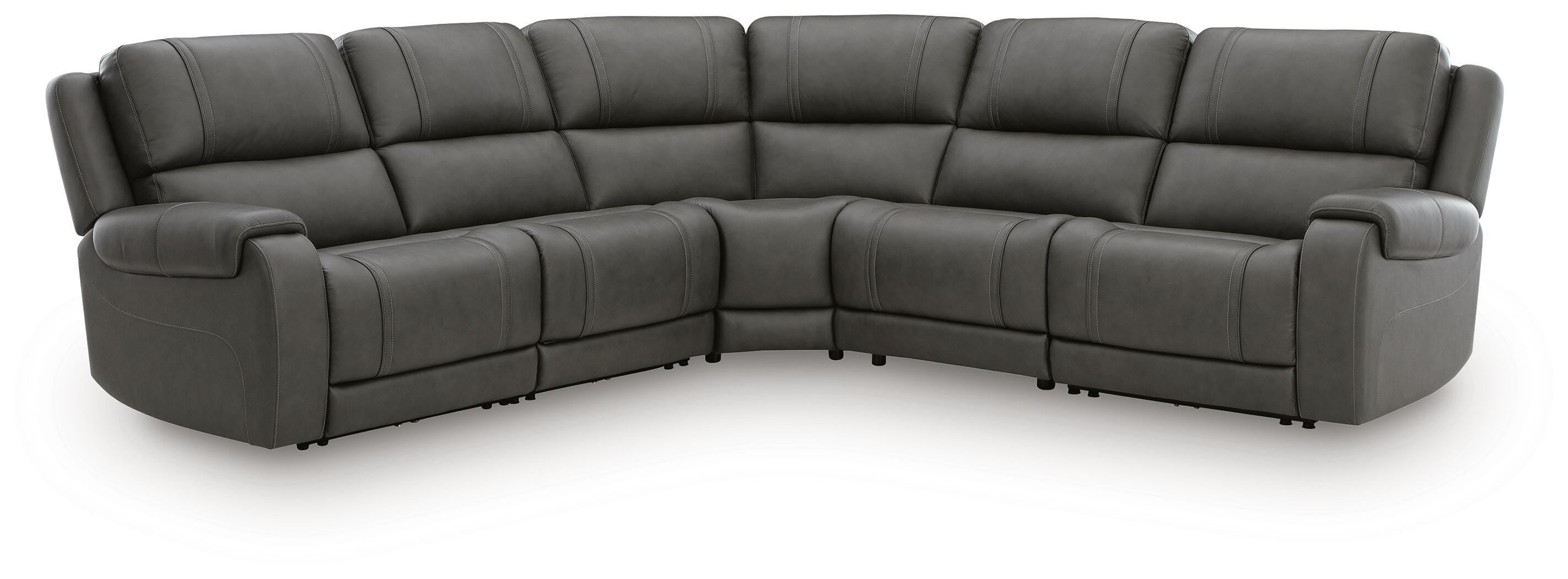 Best Deals Furniture - Ashley Furniture - 5Z - Pittson 5-Piece Power Reclining Sectional - 5-Piece Power Reclining Sectional - PCU12600S6