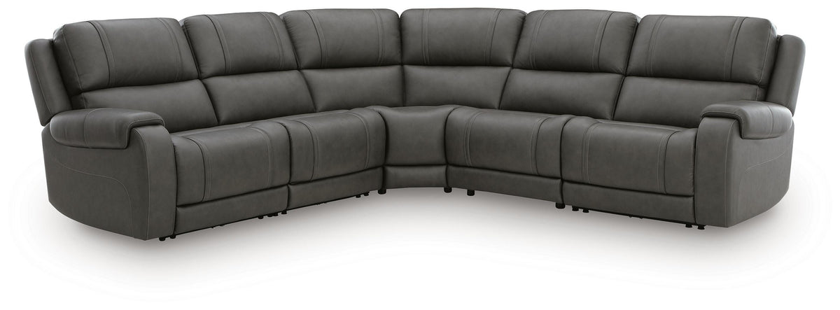 Best Deals Furniture - Ashley Furniture - 5Z - Pittson 5-Piece Power Reclining Sectional - 5-Piece Power Reclining Sectional - PCU12600S6