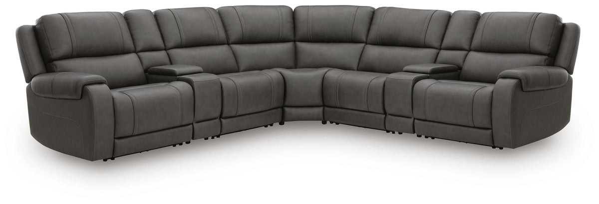 Best Deals Furniture - Ashley Furniture - 5Z - Pittson 7-Piece Power Reclining Sectional - 7-Piece Power Reclining Sectional - PCU12600S7