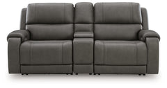 5Z - Pittson 3-Piece Power Reclining Sectional Loveseat with Console