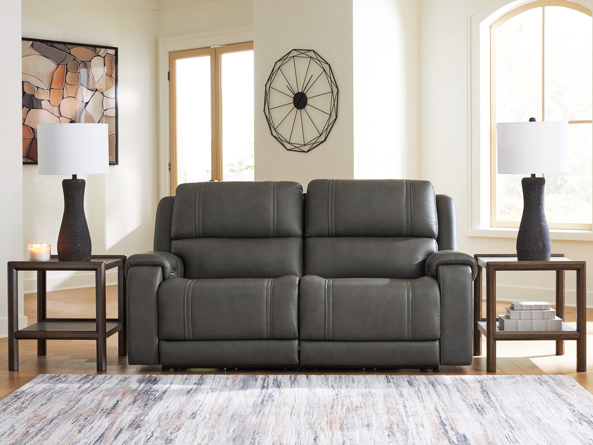 Best Deals Furniture - Ashley Furniture - 5Z - Pittson 2-Piece Power Reclining Sectional Loveseat - 2-Piece Power Reclining Sectional Loveseat - PCU12600S1