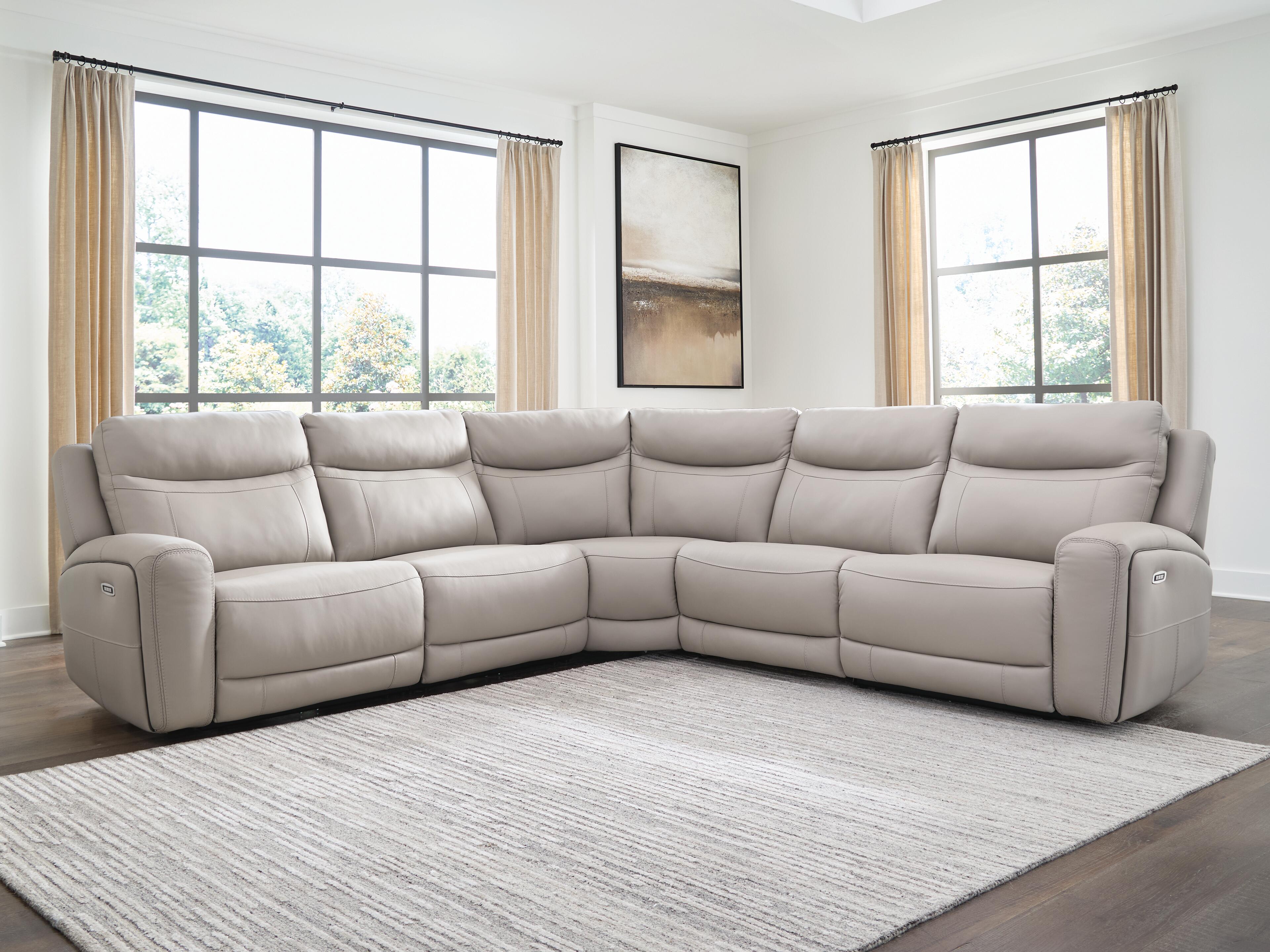Best Deals Furniture - Ashley Furniture - Gravier 5-Piece Power Reclining Sectional - 5-Piece Power Reclining Sectional - U13300S4