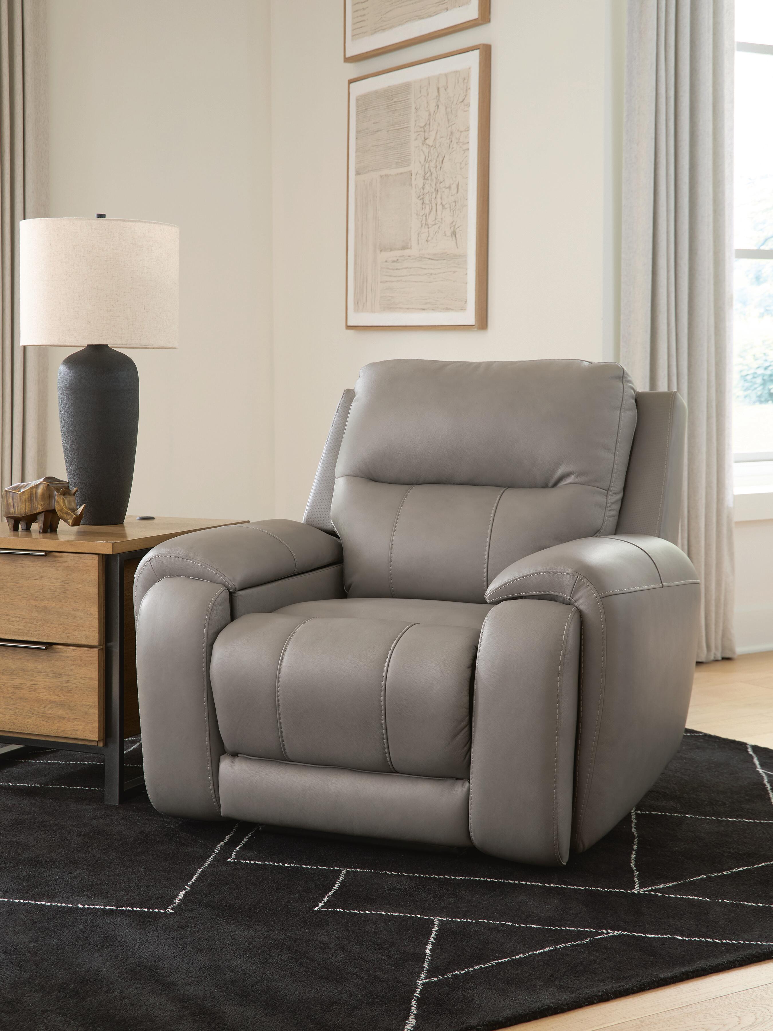 Best Deals Furniture - Ashley Furniture - Real Moments Power Recliner with Audio Seating - Power Recliner w/Audio Seating - PCU1370013A