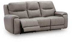 Real Moments Power Reclining Sofa with Audio Seating