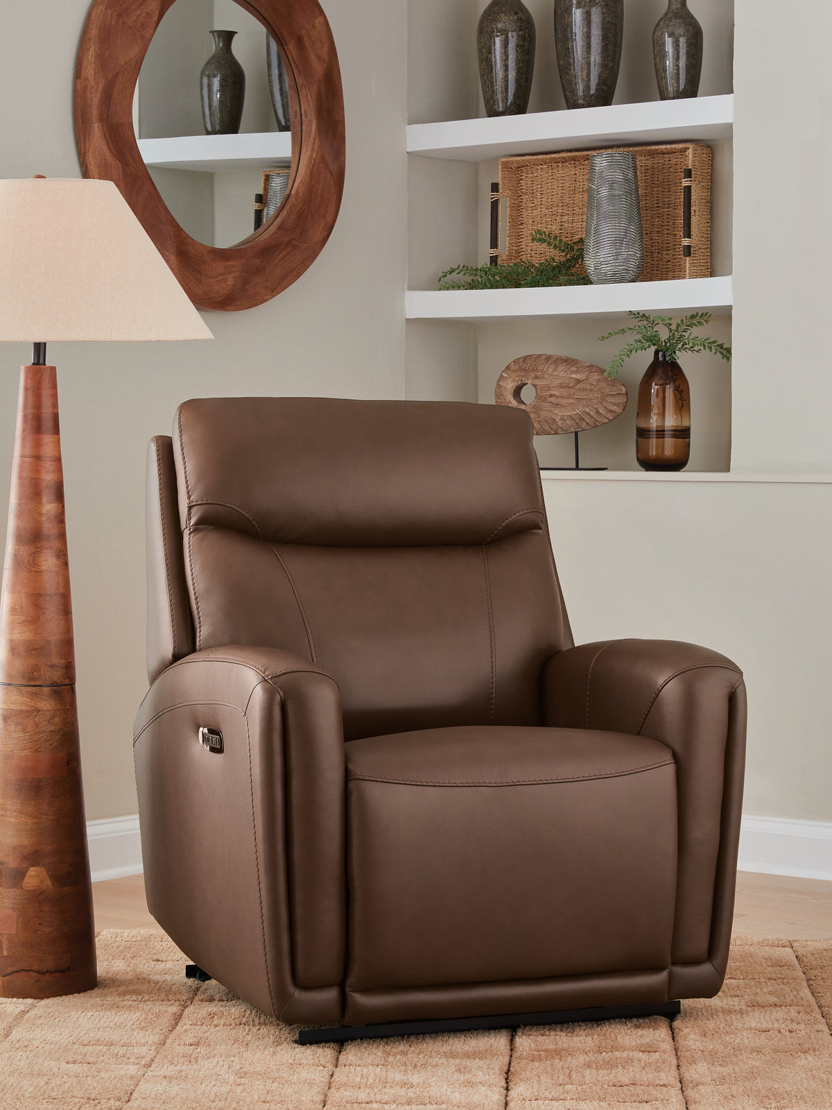 Best Deals Furniture - Ashley Furniture - Pincara Power AutoGlide Recliner - PWR AutoGlide REC/ADJ Headrest - PCU1380242