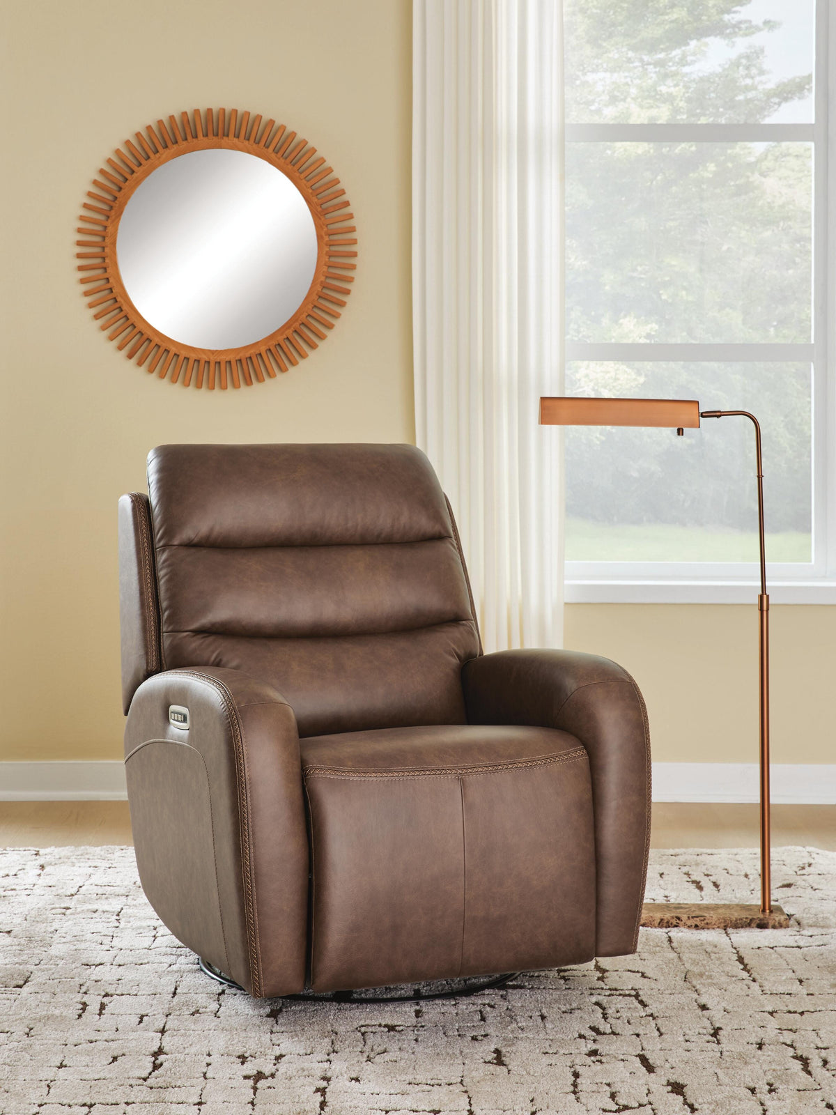 Best Deals Furniture - Ashley Furniture - Motion-Max Swivel Glider Power Recliner - Swivel Glider Power Recliner - PCU1550195