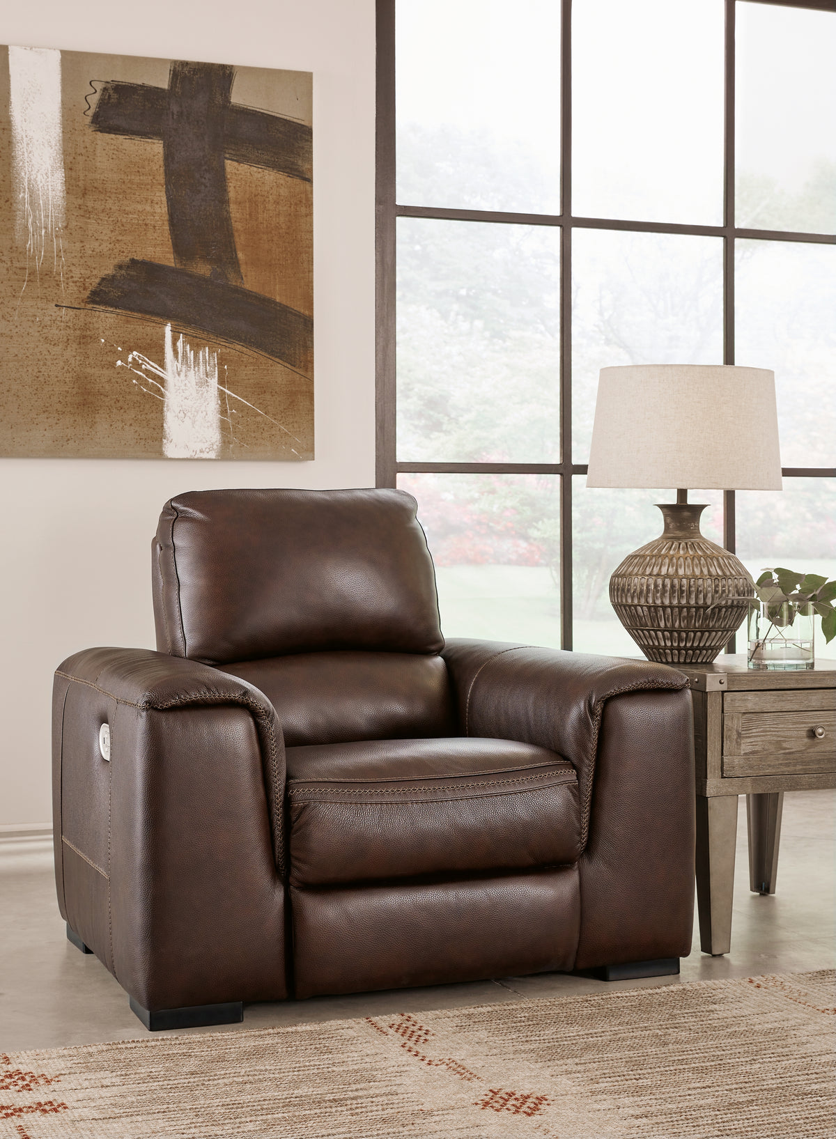 Best Deals Furniture - Ashley Furniture - Alessandro Power Recliner - PWR Recliner/ADJ Headrest / Walnut - U2550213