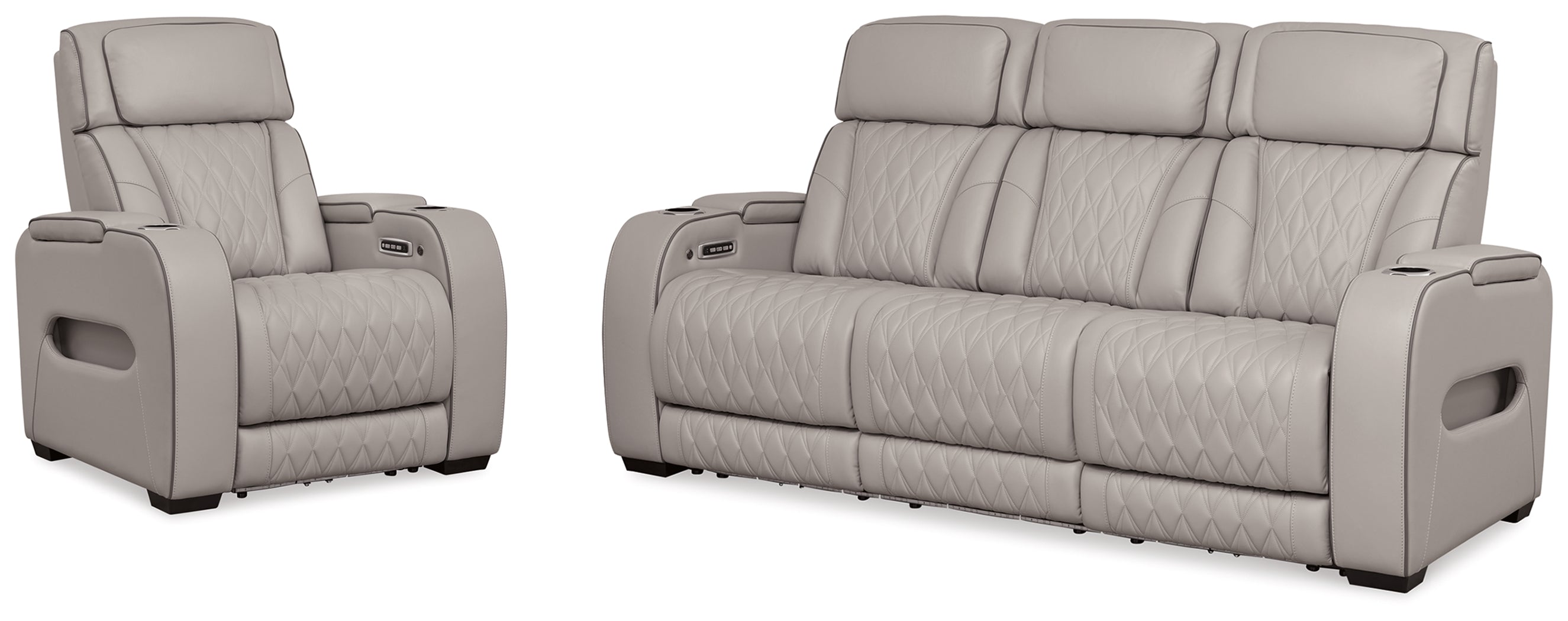 Best Deals Furniture - Ashley Furniture - Boyington Power Reclining Sofa and Recliner - Power Reclining Sofa and Recliner - U27105U3