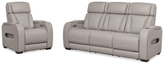 Best Deals Furniture - Ashley Furniture - Boyington Power Reclining Sofa and Recliner - Power Reclining Sofa and Recliner - U27105U3