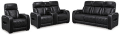 Best Deals Furniture - Ashley Furniture - Boyington Power Reclining Sofa, Loveseat and Recliner - Power Reclining Sofa, Loveseat and Recliner / Black - U27106U2