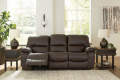Best Deals Furniture - Ashley Furniture - Leesworth Power Reclining Sofa - Reclining Power Sofa / Ocean - U4380987