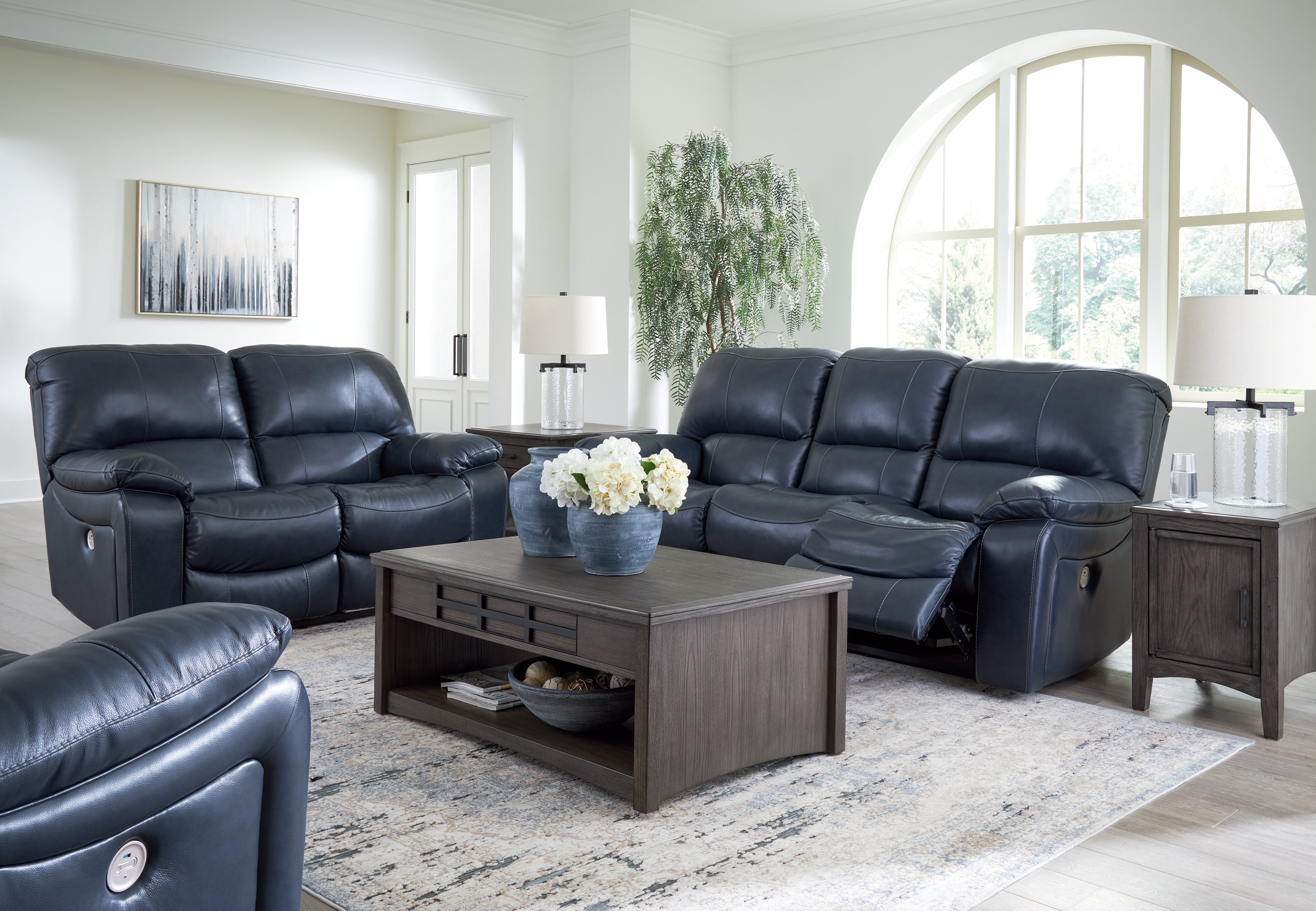 Best Deals Furniture - Ashley Furniture - Leesworth Power Reclining Sofa, Loveseat and Recliner - Power Reclining Sofa, Loveseat and Recliner - U43809U2