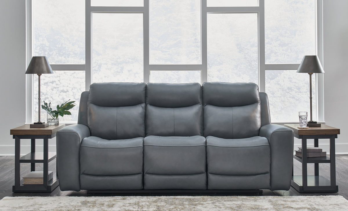 Best Deals Furniture - Ashley Furniture - Mindanao Power Reclining Sofa - PWR REC Sofa with ADJ Headrest / Coconut - U5950515