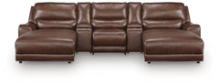Best Deals Furniture - Ashley Furniture - DeepWakes 5-Piece Reclining Sectional with Double Chaise and Storage Consoles - 5-Piece Reclining Sectional with Double Chaise and Storage Consoles - PCU62607S41