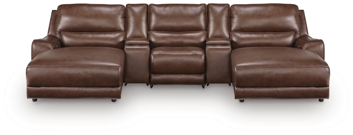 Best Deals Furniture - Ashley Furniture - DeepWakes 5-Piece Power Reclining Sectional with Chaise - 5-Piece Power Reclining Sectional with Chaise - PCU62607S16