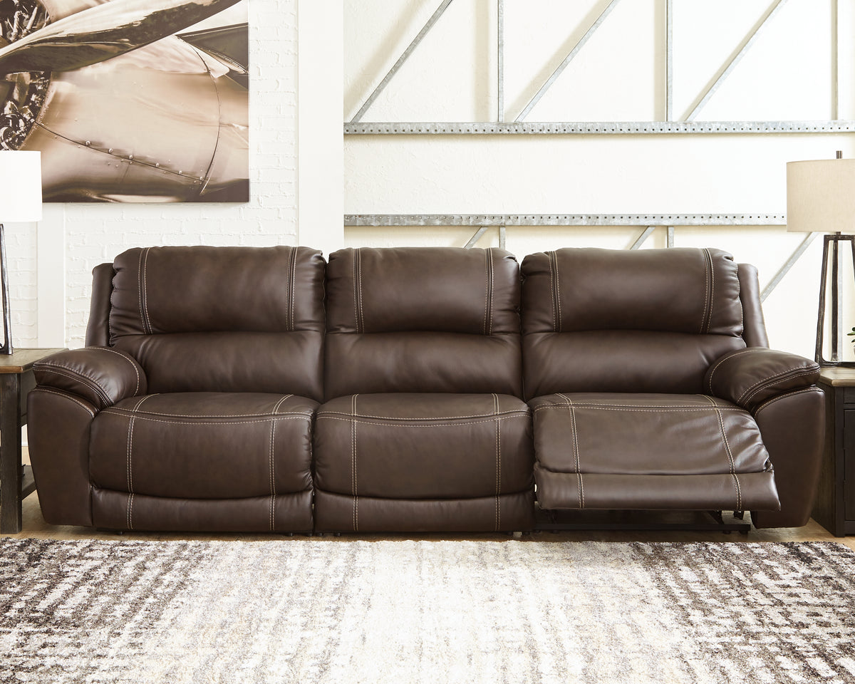 Best Deals Furniture - Ashley Furniture - Dunleith 3-Piece Power Reclining Sofa - 3-Piece Power Reclining Sofa / Chocolate - U71604S5