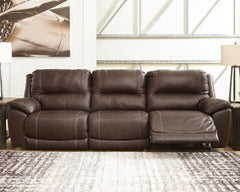 Best Deals Furniture - Ashley Furniture - Dunleith 3-Piece Power Reclining Sofa - 3-Piece Power Reclining Sofa / Chocolate - U71604S5