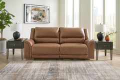 Best Deals Furniture - Ashley Furniture - Trasimeno Power Reclining Sofa - 2 Seat PWR REC Sofa ADJ HDREST / Caramel - U8281547