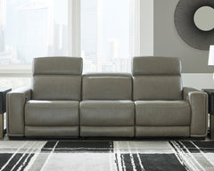 Best Deals Furniture - Ashley Furniture - Correze 3-Piece Power Reclining Sectional Sofa - 3-Piece Power Reclining Sectional Sofa / Gray - U94202S2