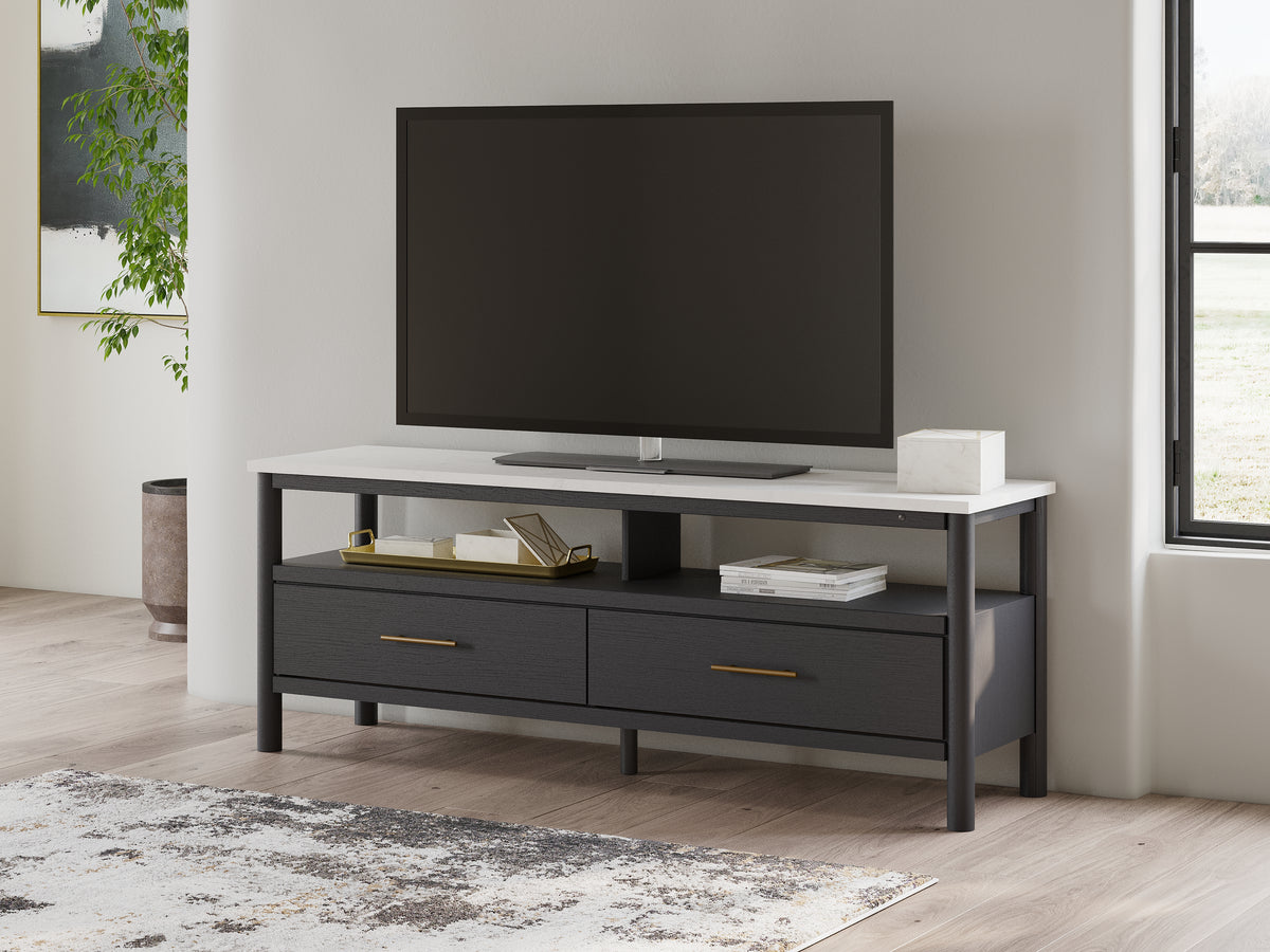 Best Deals Furniture - Ashley Furniture - Cadmori 72" TV Stand - 72" / Black/White - W2616-68