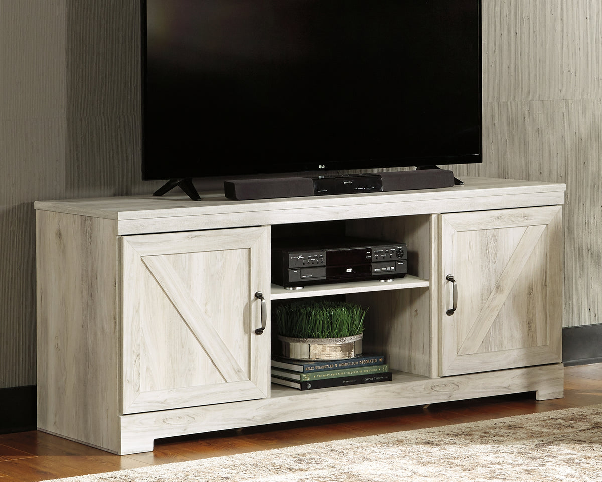 Best Deals Furniture - Ashley Furniture - Bellaby 63" TV Stand - 63" / Whitewash - W331-68