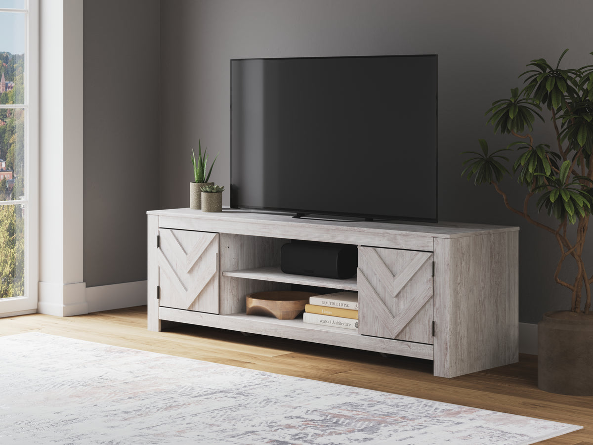 Best Deals Furniture - Ashley Furniture - Cayboni 71" TV Stand - 71" / Whitewash - W3788-68