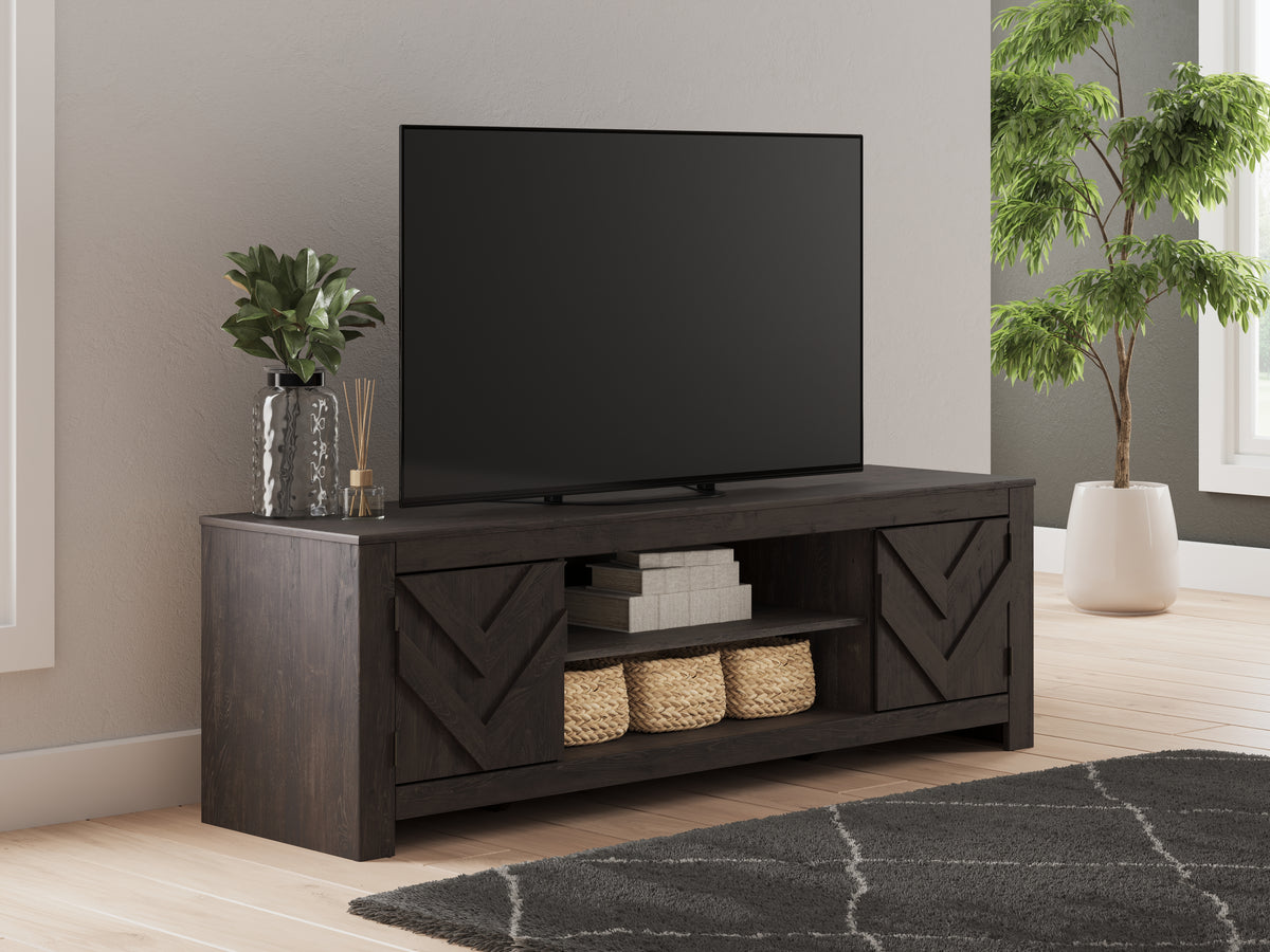 Best Deals Furniture - Ashley Furniture - Cayboni 71" TV Stand - 71" / Black - W3789-68