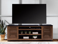 Best Deals Furniture - Ashley Furniture - Kallari 84" TV Stand - 84" / Warm Brown/Black - W737-78