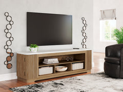 Best Deals Furniture - Ashley Furniture - Camdill 80" TV Stand - 80" / Light Brown - W808-68