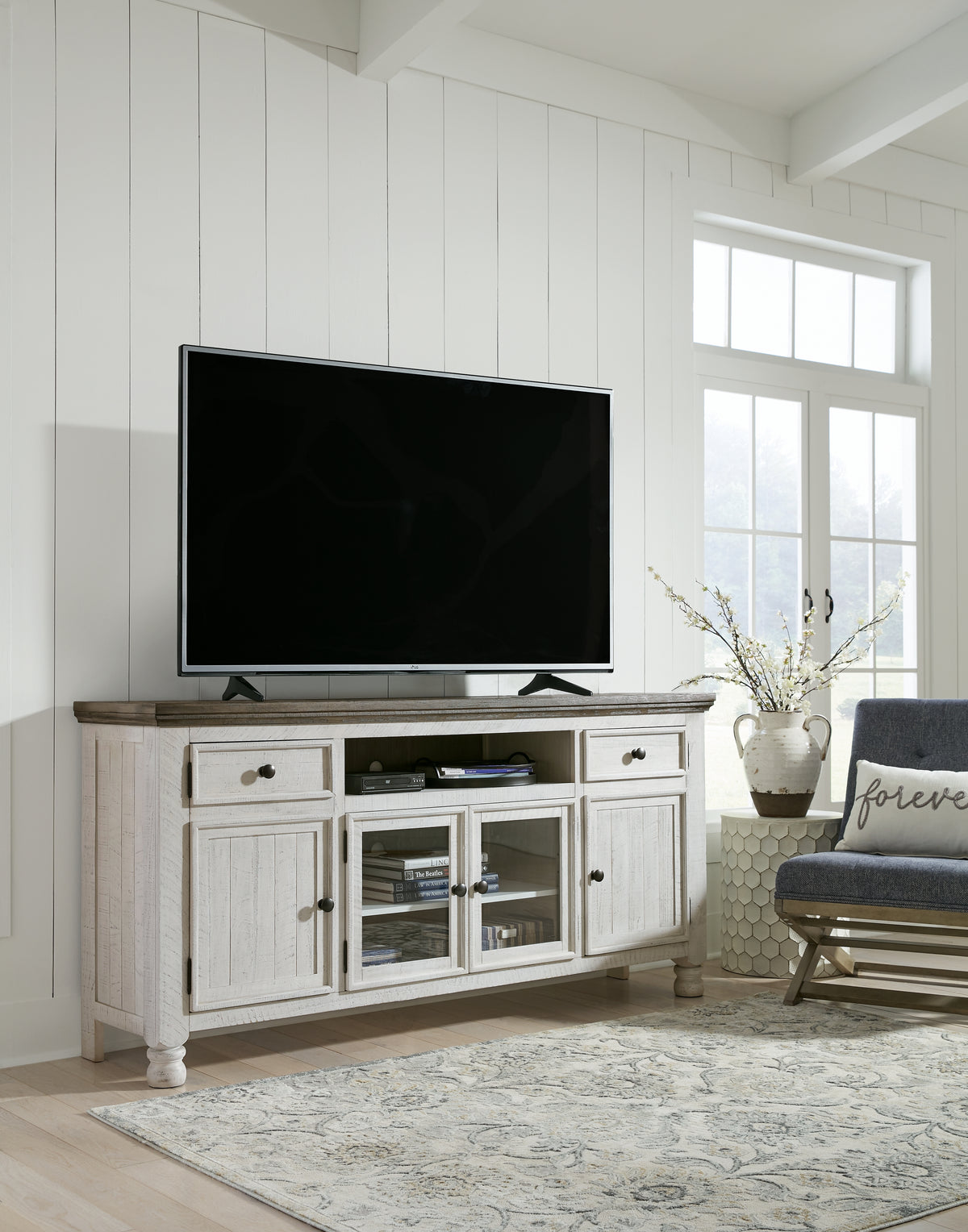 Best Deals Furniture - Ashley Furniture - Havalance TV Stand - TV Stand / Two-tone - W814-68