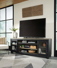 Best Deals Furniture - Ashley Furniture - Foyland 83" TV Stand - 83" / Black/Brown - W989-68